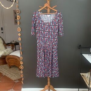 LuLaRoe Multicolor Floral Midi Dress